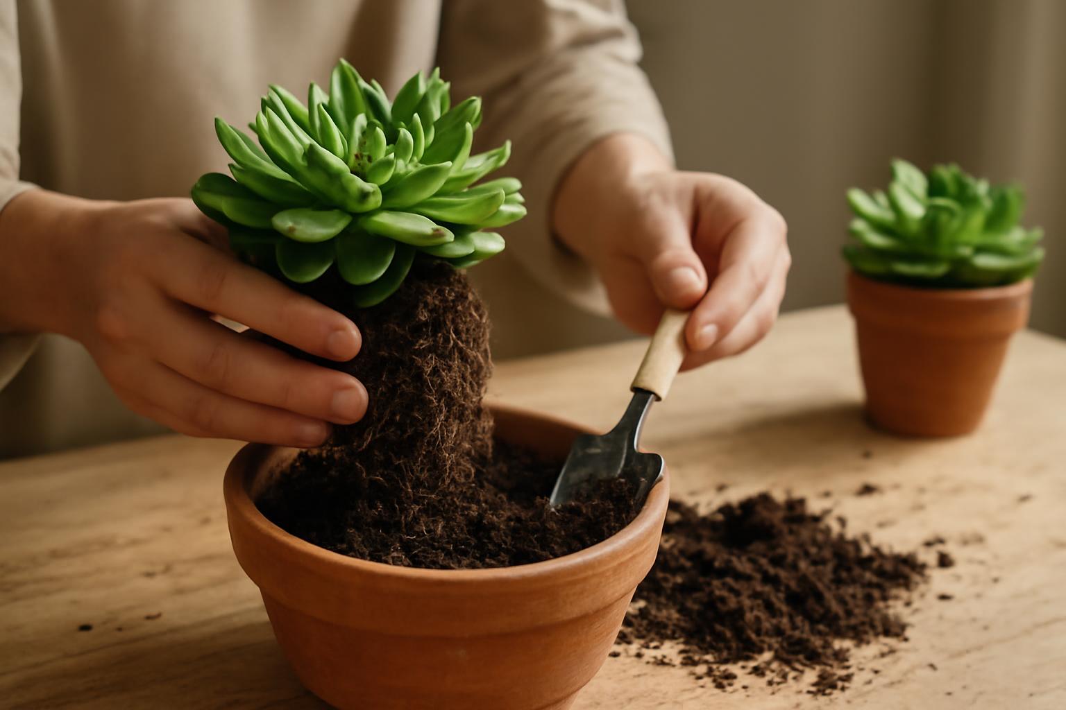 Aeonium átültetése: mikor szükséges cserélni a földet