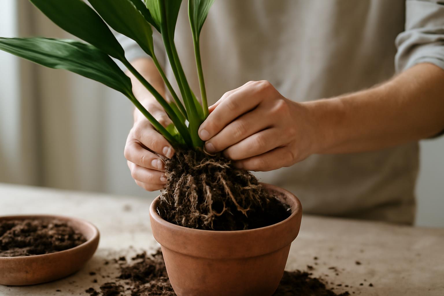 Aspidistra szaporítása: tőosztás egyszerű módszerrel