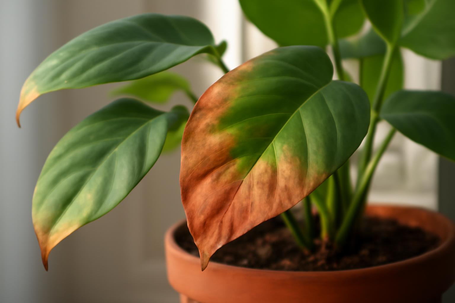 Miért barnulnak a levelek a szobanövényeken? Gyakori hibák