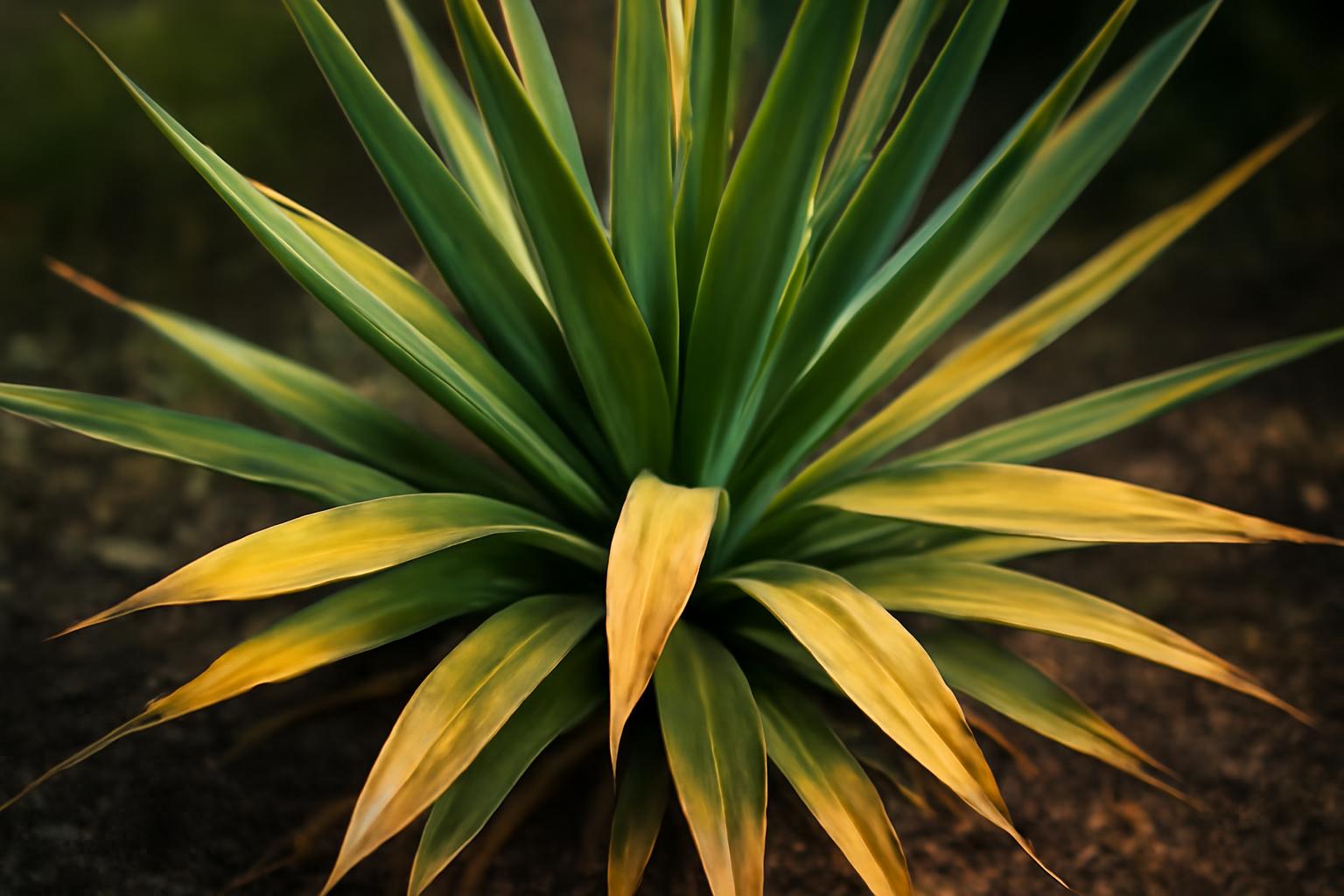 Yucca levelek sárgulása: túlöntözés vagy fényhiány jele