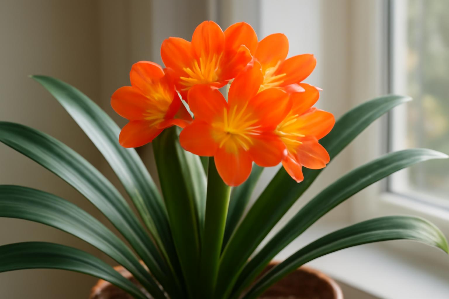 Clivia miniata gondozása: narancssárga virágú szobanövény ápolása