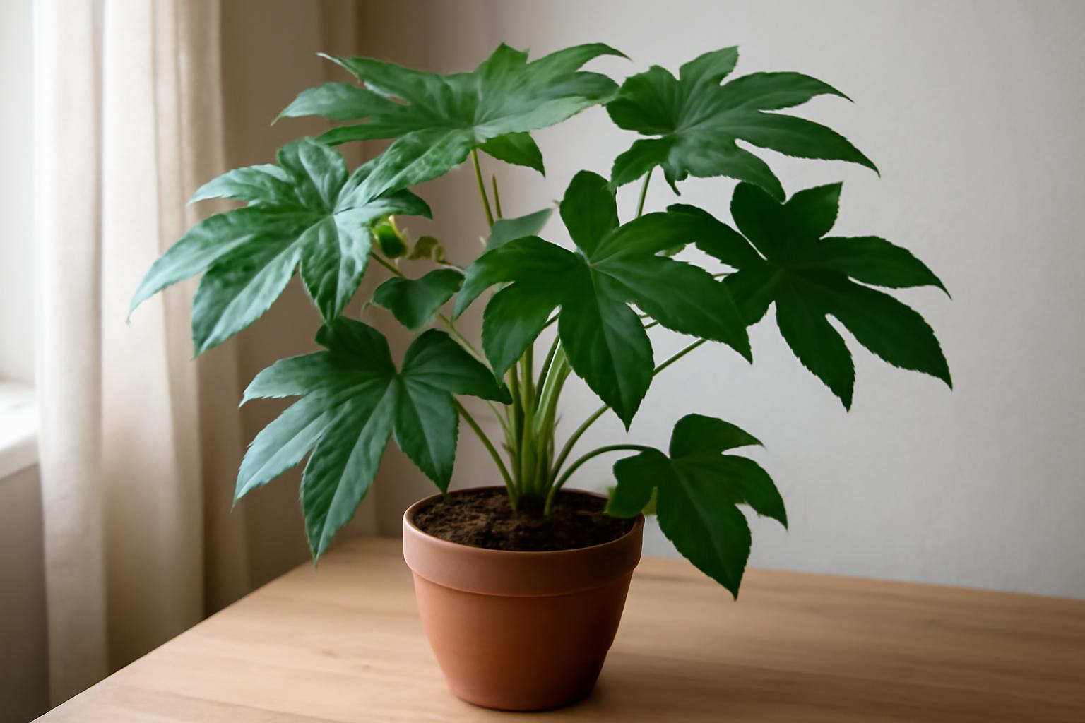 Fatsia japonica gondozása: japán arália ápolása lakásban