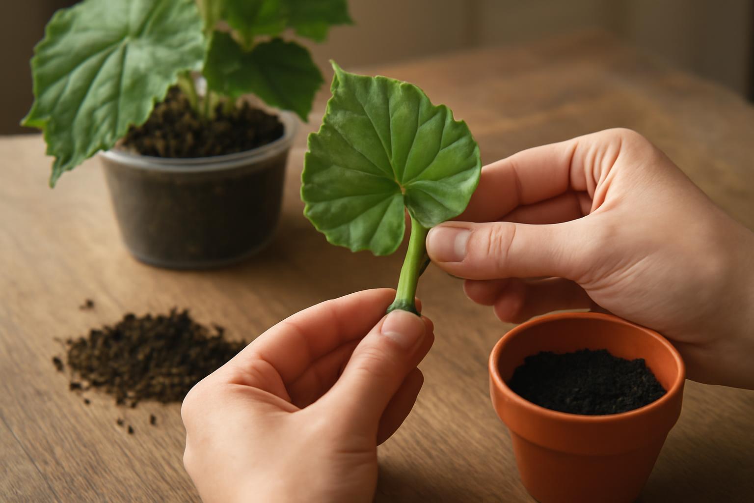 Begonia szaporítása levélről: egyszerű módszer otthon