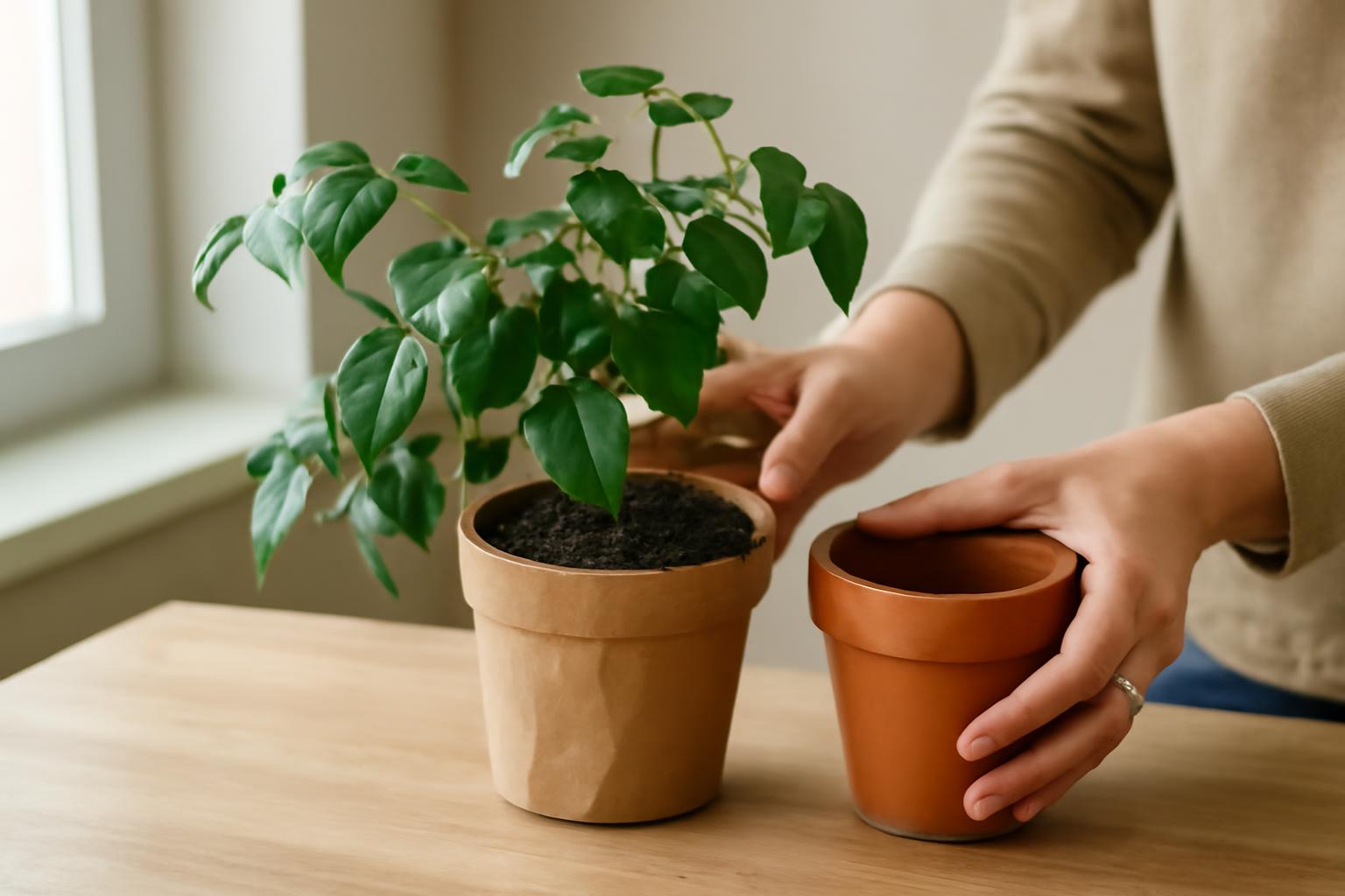 Cissus átültetése: mikor szükséges nagyobb cserép