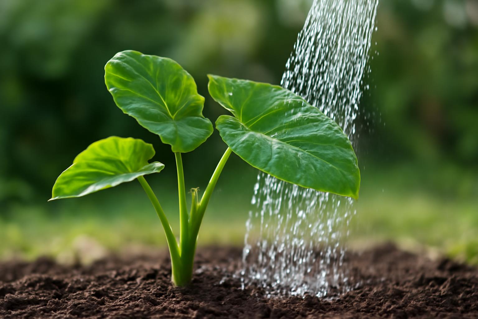 Colocasia vízigénye: mennyi öntözést igényel a növény