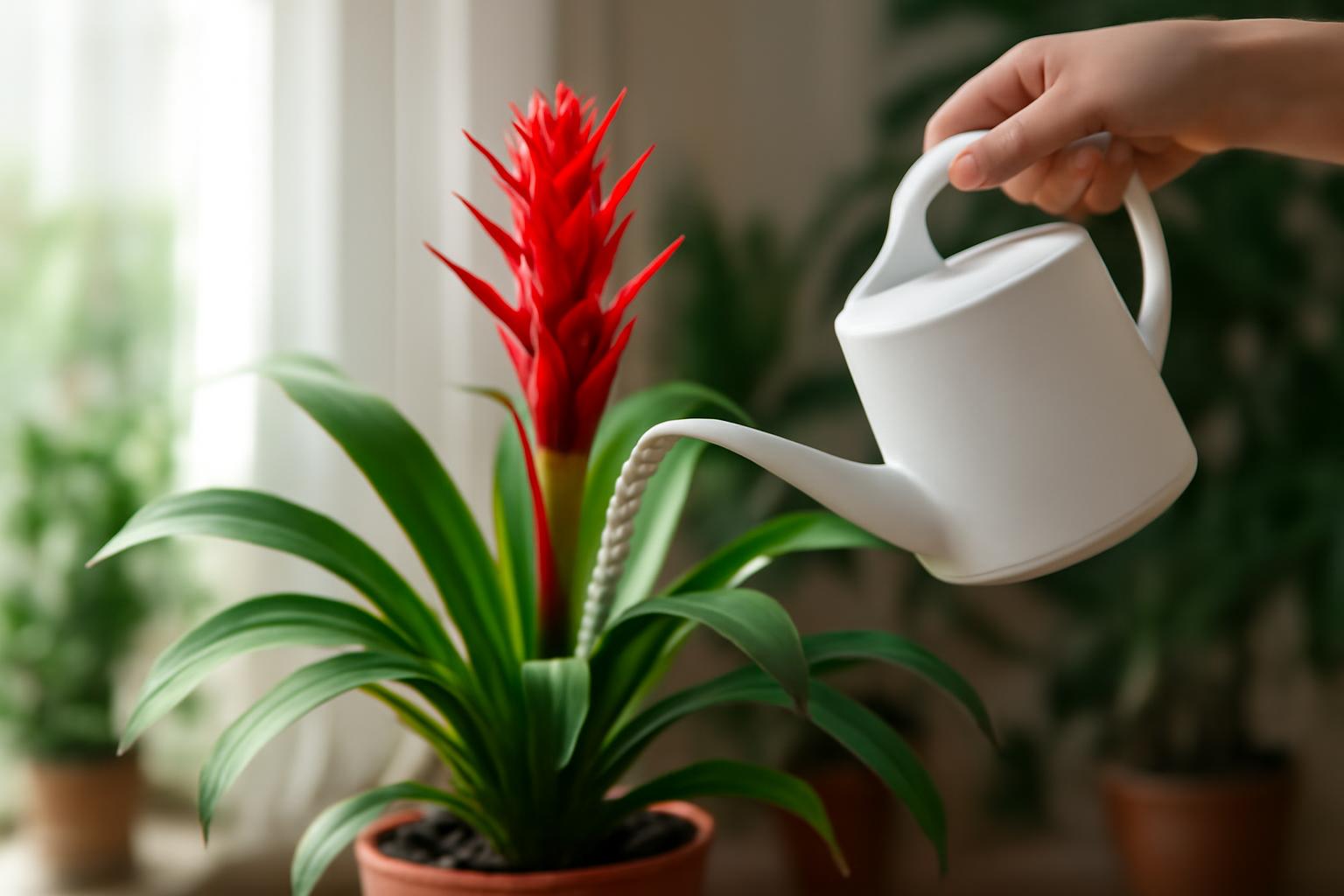 Guzmania öntözése: különleges vízigény szabályai