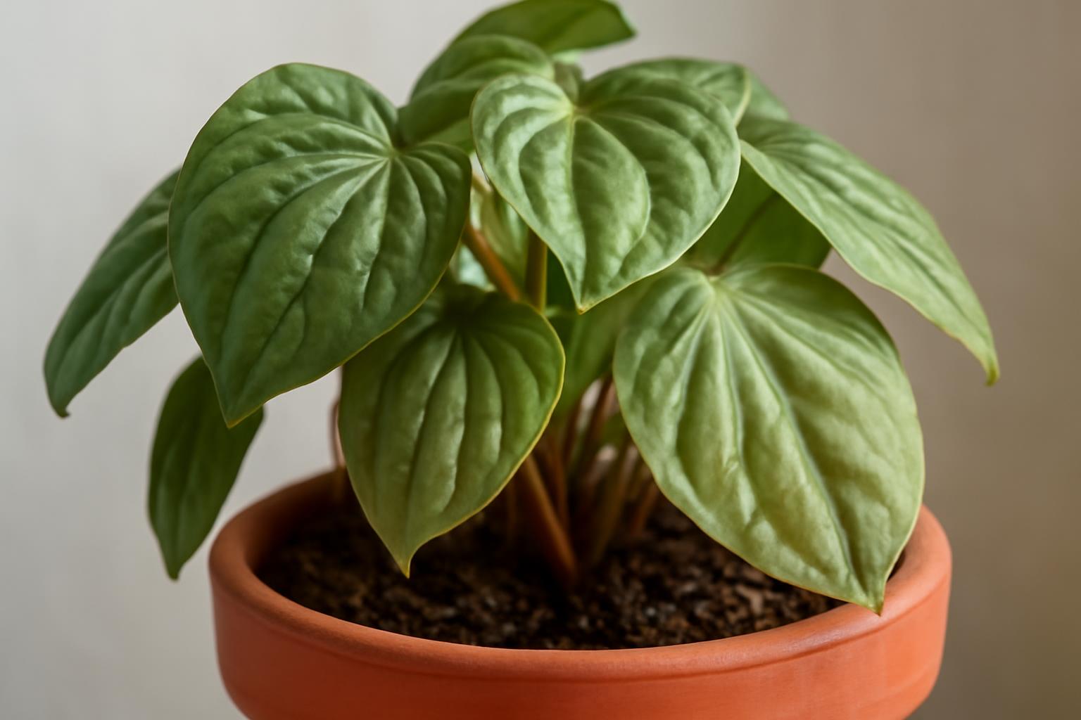 Peperomia levelek puhulása: túlöntözés felismerése