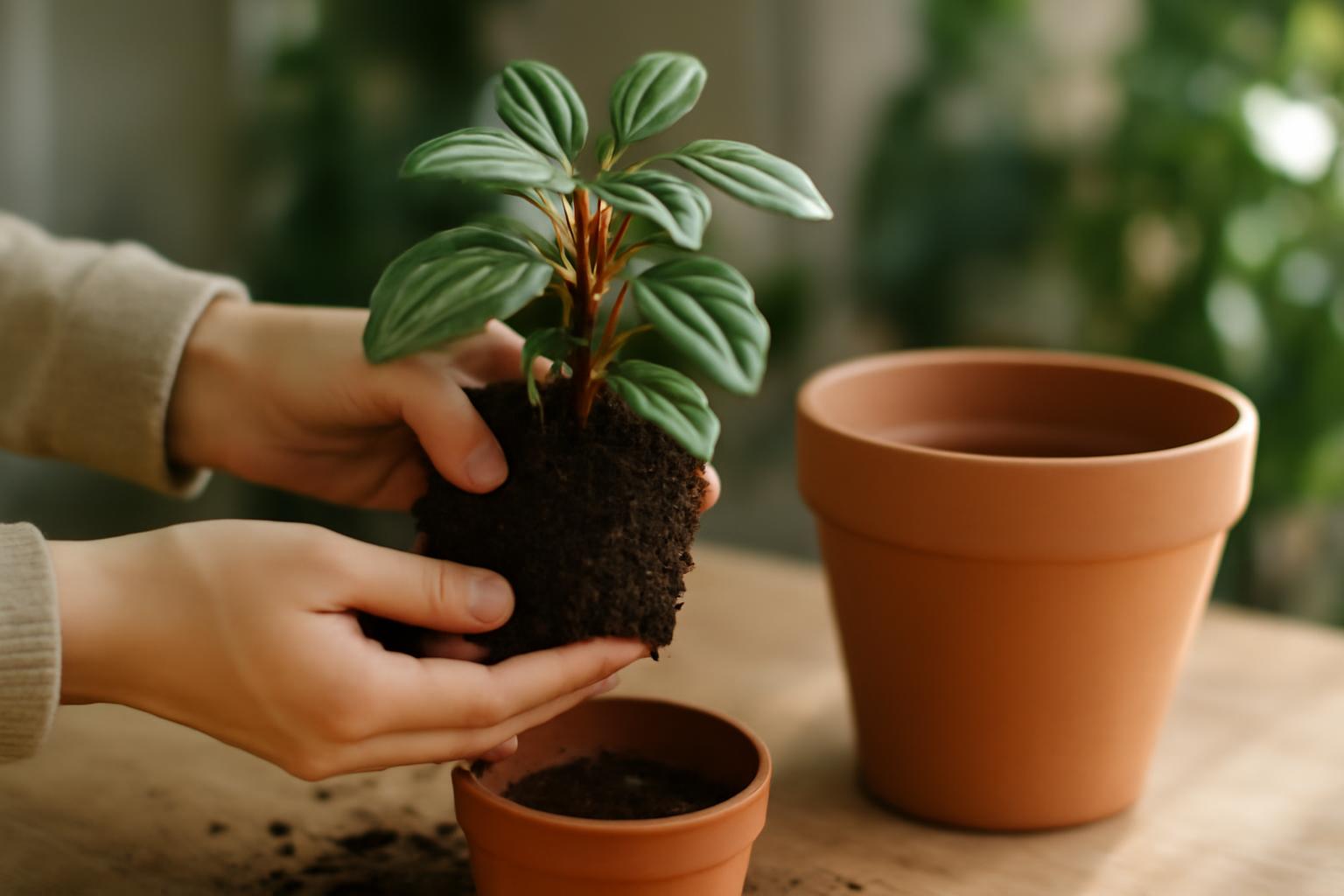 Peperomia átültetése: mikor szükséges új cserép