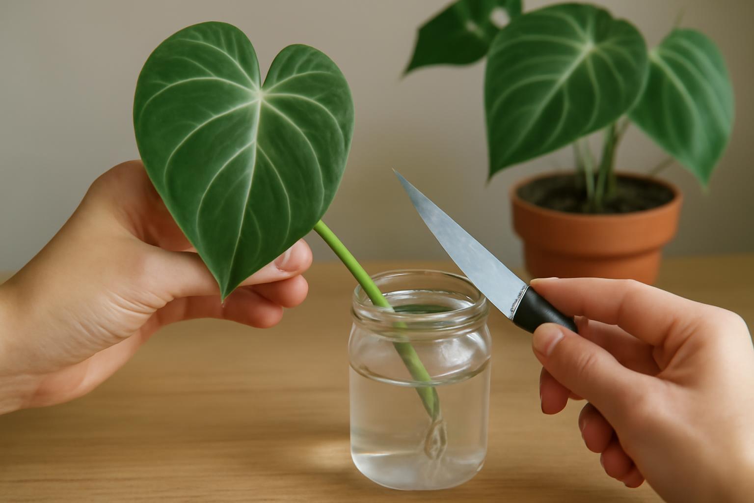 Philodendron gloriosum szaporítása: dugványozás lépésről lépésre