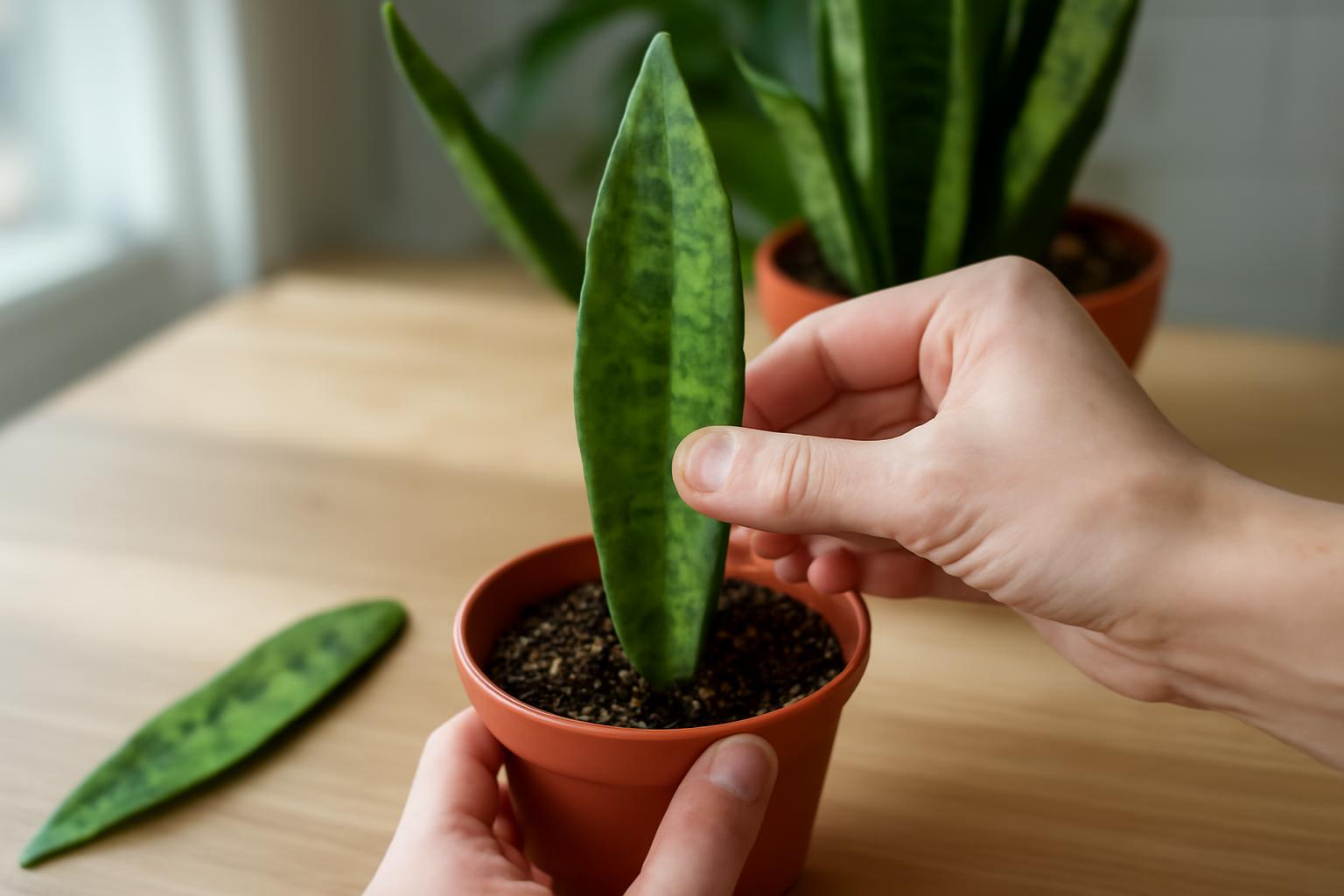 Sansevieria szaporítása levéldugványról: egyszerű módszer