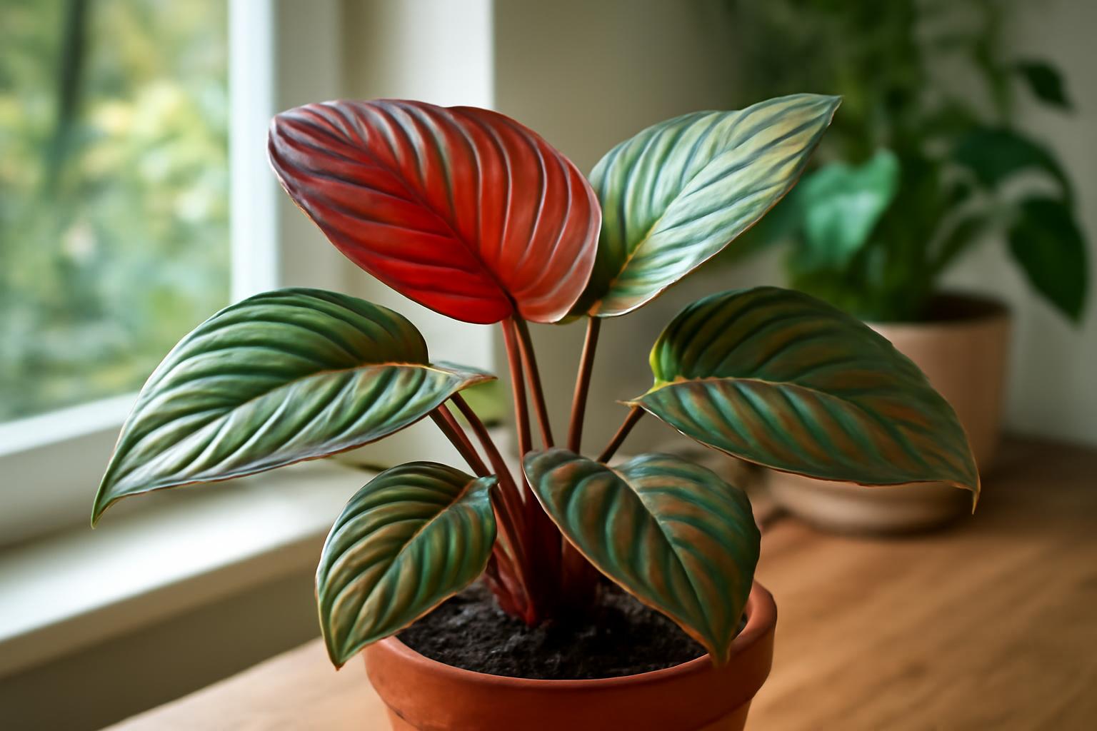 Homalomena rubescens gondozása: trópusi levéldísznövény ápolása