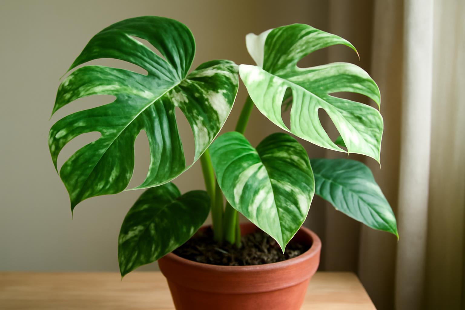 Monstera deliciosa variegata gondozása: ritka szobanövény ápolása