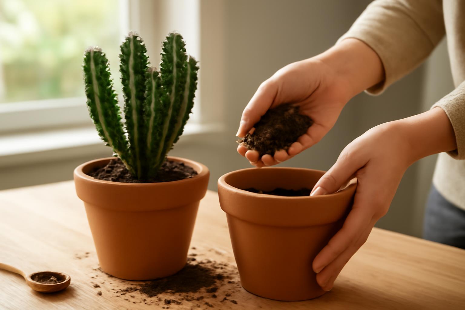 Euphorbia átültetése: mikor szükséges nagyobb cserép