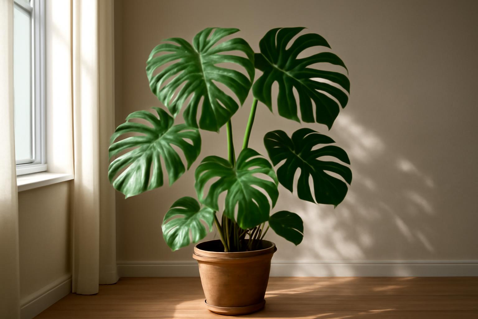Leteszteltük a monstera növekedését félárnyékos szobában