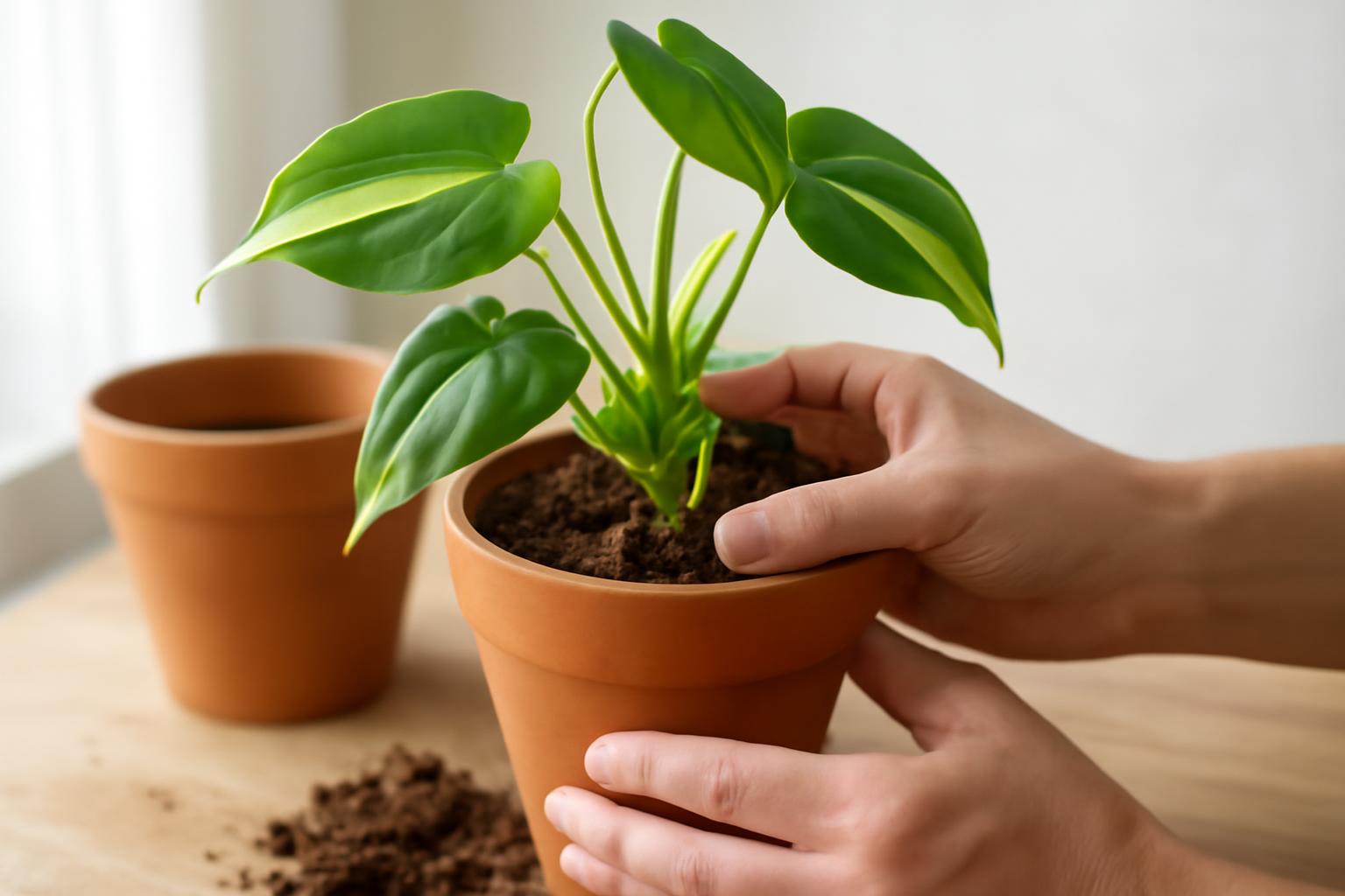 Philodendron brasil átültetése: mikor szükséges új cserép