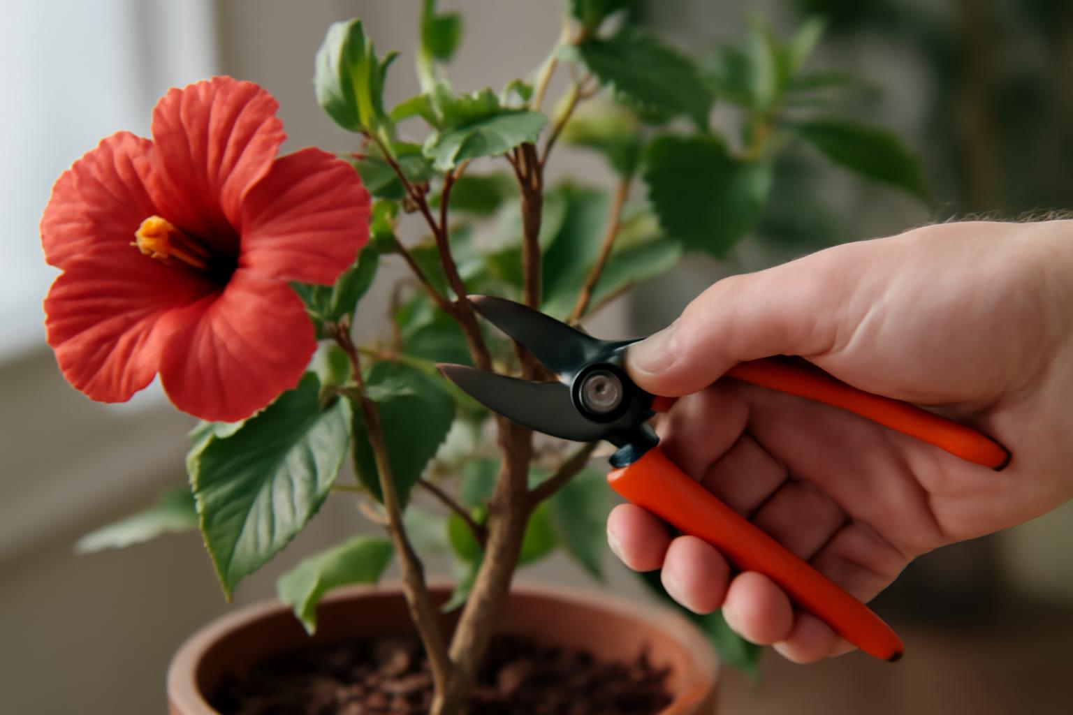 Leteszteltük a szobai hibiszkusz metszését tavasszal