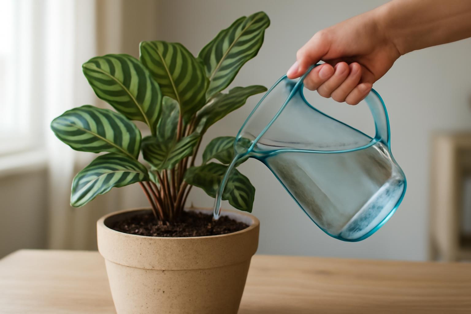 Kipróbáltuk a calathea öntözését szűrt vízzel