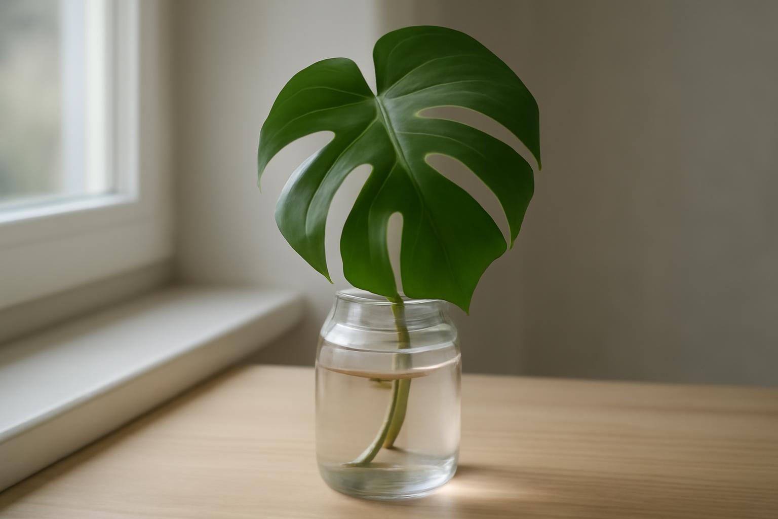 Leteszteltük a monstera szaporítását egyetlen levélből