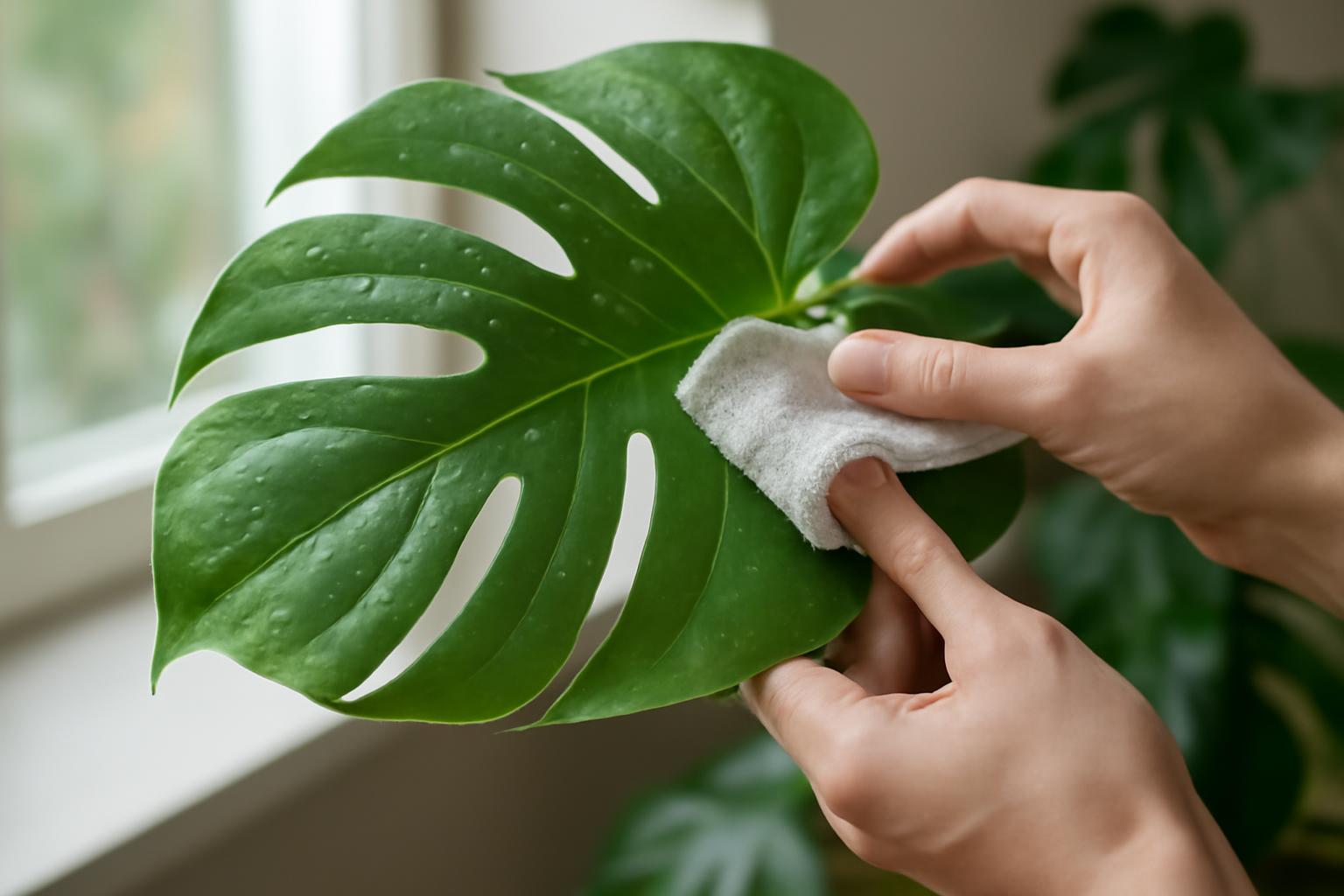 Kipróbáltuk a monstera leveleinek tisztítását – tényleg számít?