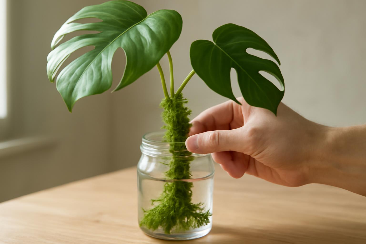 Leteszteltük a monstera mohakarós nevelését