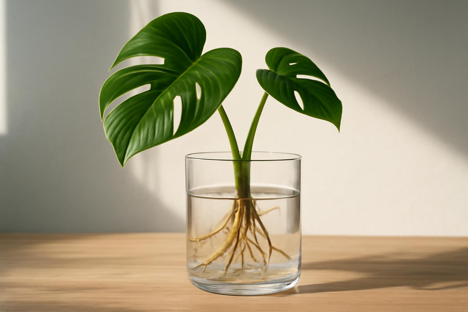 Leteszteltük a monstera gyökérnövekedését vízben