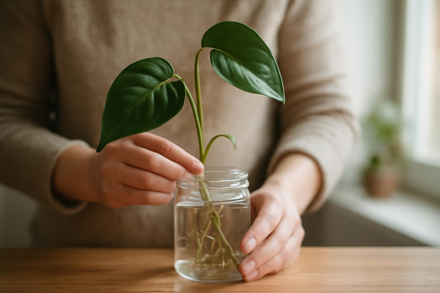 Kipróbáltuk a philodendron szaporítását egyetlen hajtással