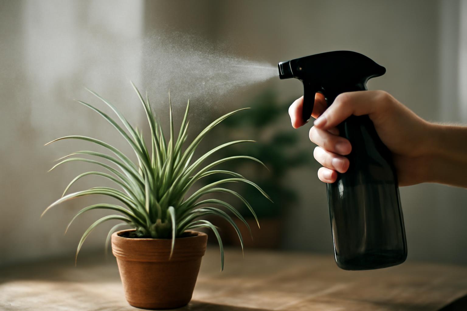 Leteszteltük a tillandsia napi permetezését