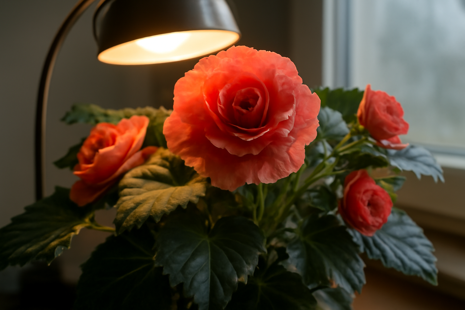 Leteszteltük a begonia virágzását mesterséges fény alatt