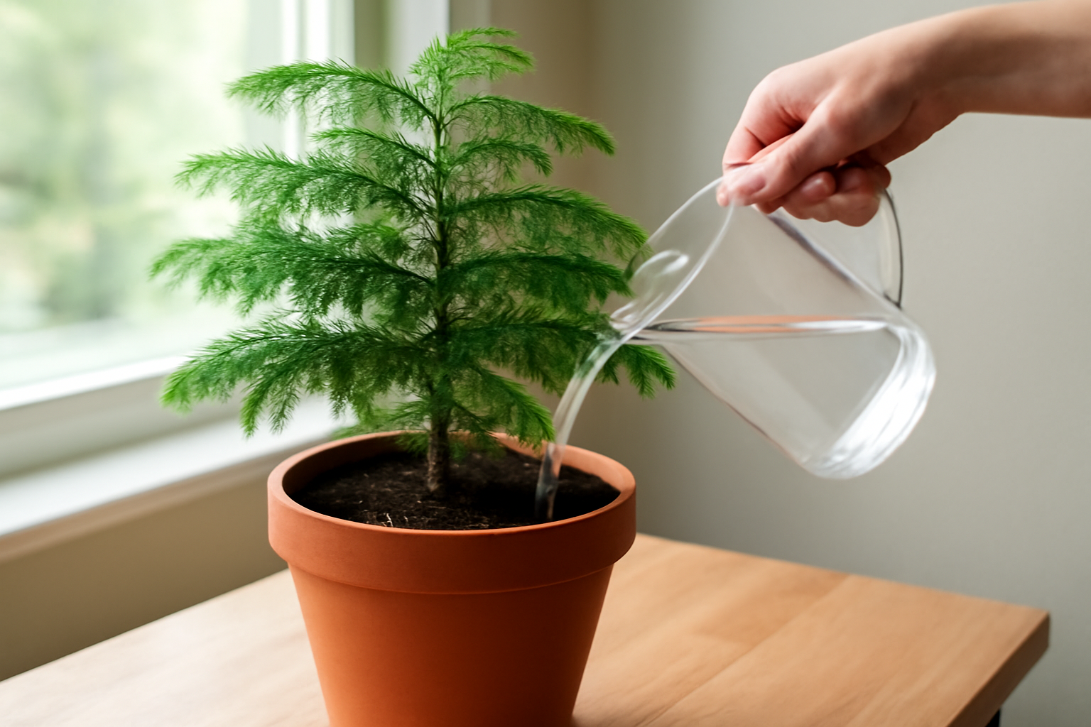 Leteszteltük a szobafenyő locsolását – mennyi víz a túl sok?